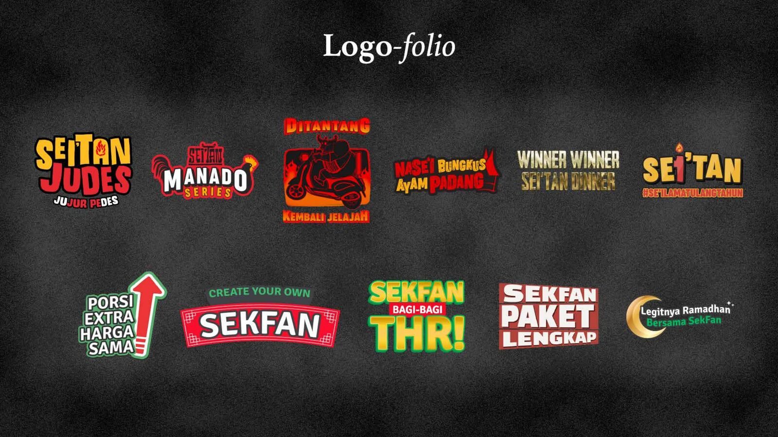 Logo-folio collection of wordmarks and lockups