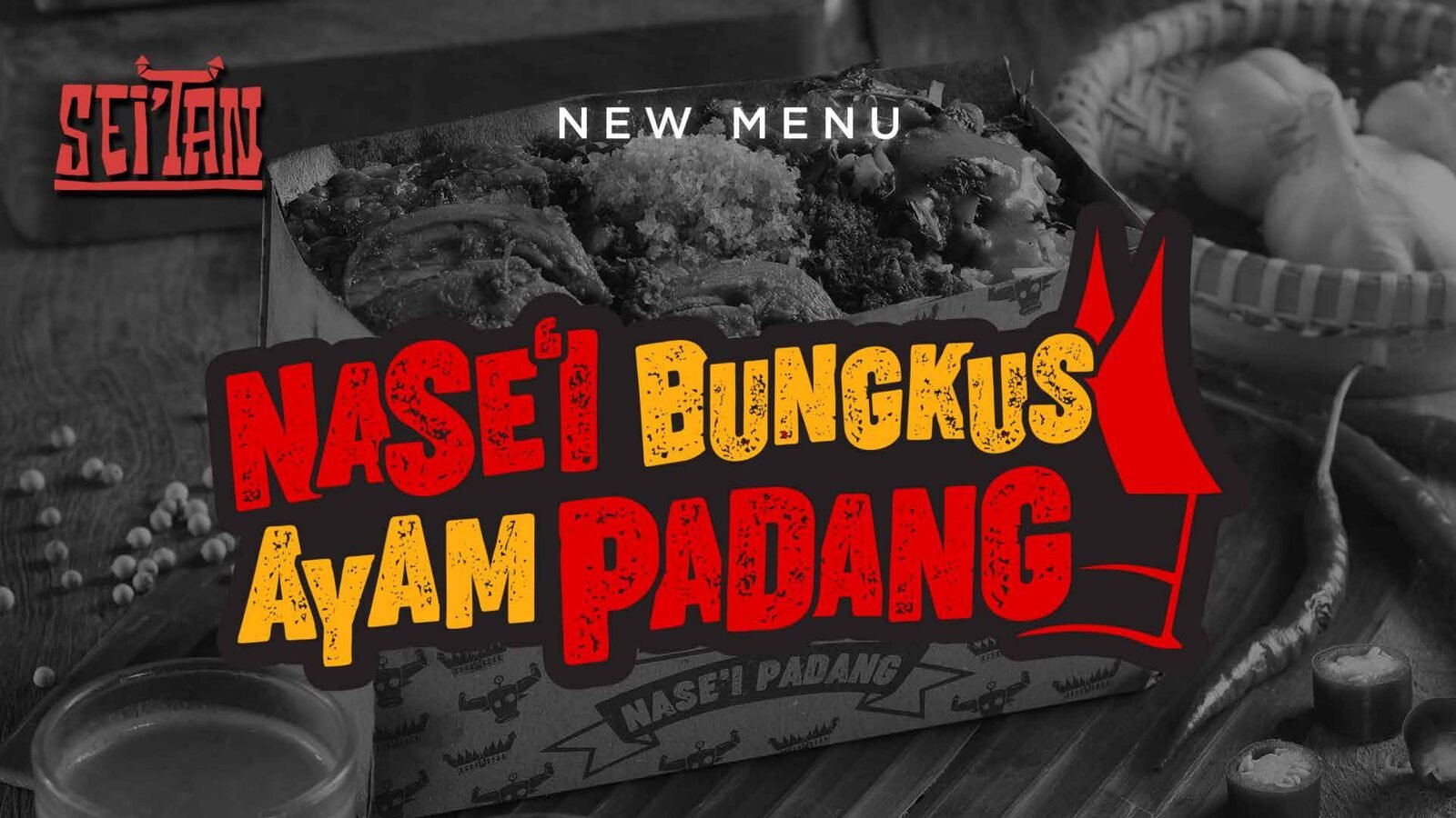 Nase'i Bungkus Ayam Padang menu launch key visual